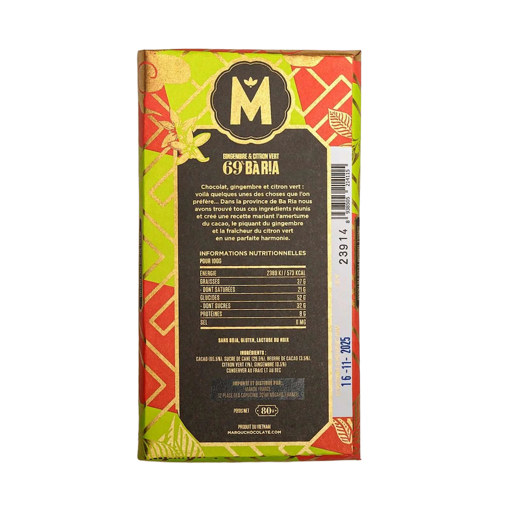 Marou | Dark 69% Ginger & Lime
