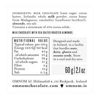 Omnom | 41% Milk Chocolate - Sea Salted Almonds