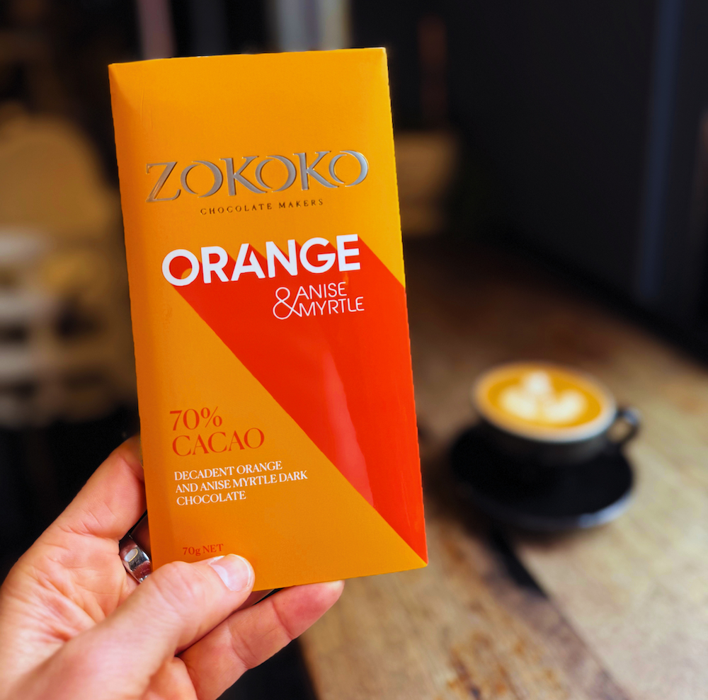 Zokoko Orange & Anise Myrtle Dark Chocolate | Made in Australia