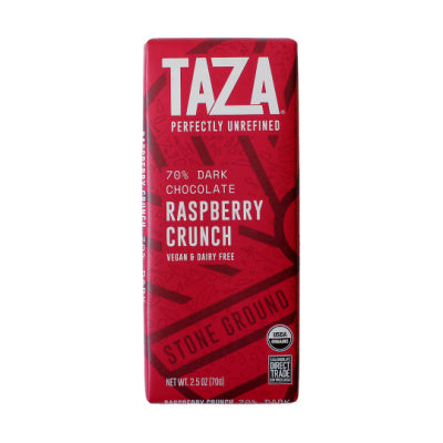 Taza | 70% Dark Chocolate - Raspberry Crunch