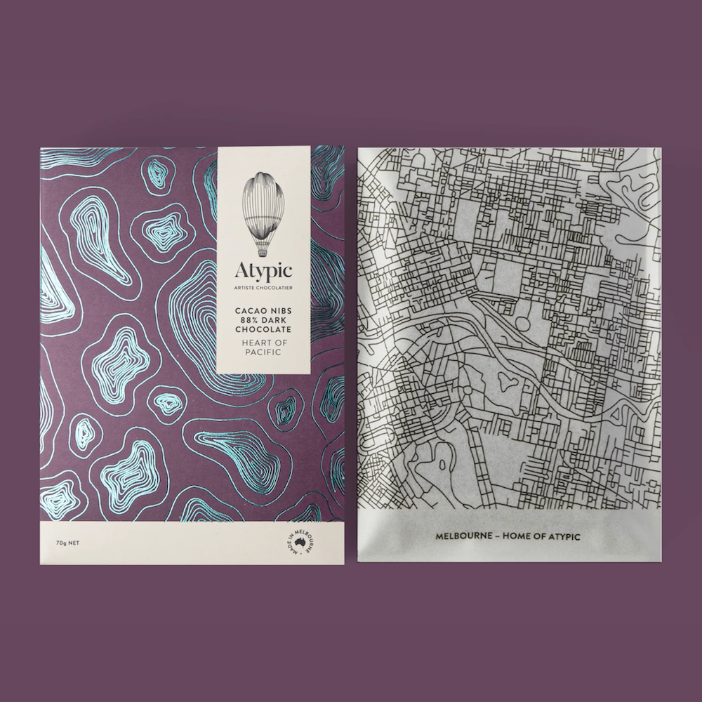 Atypic | 88% Dark Chocolate - Heart of Pacific