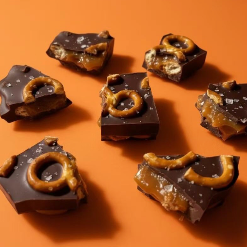 Atypic | 75% Dark Chocolate - Pretzel Toffee