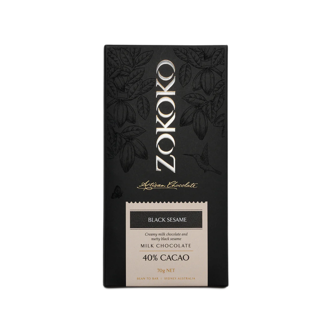 Zokoko | 40% Milk Chocolate - Black Sesame