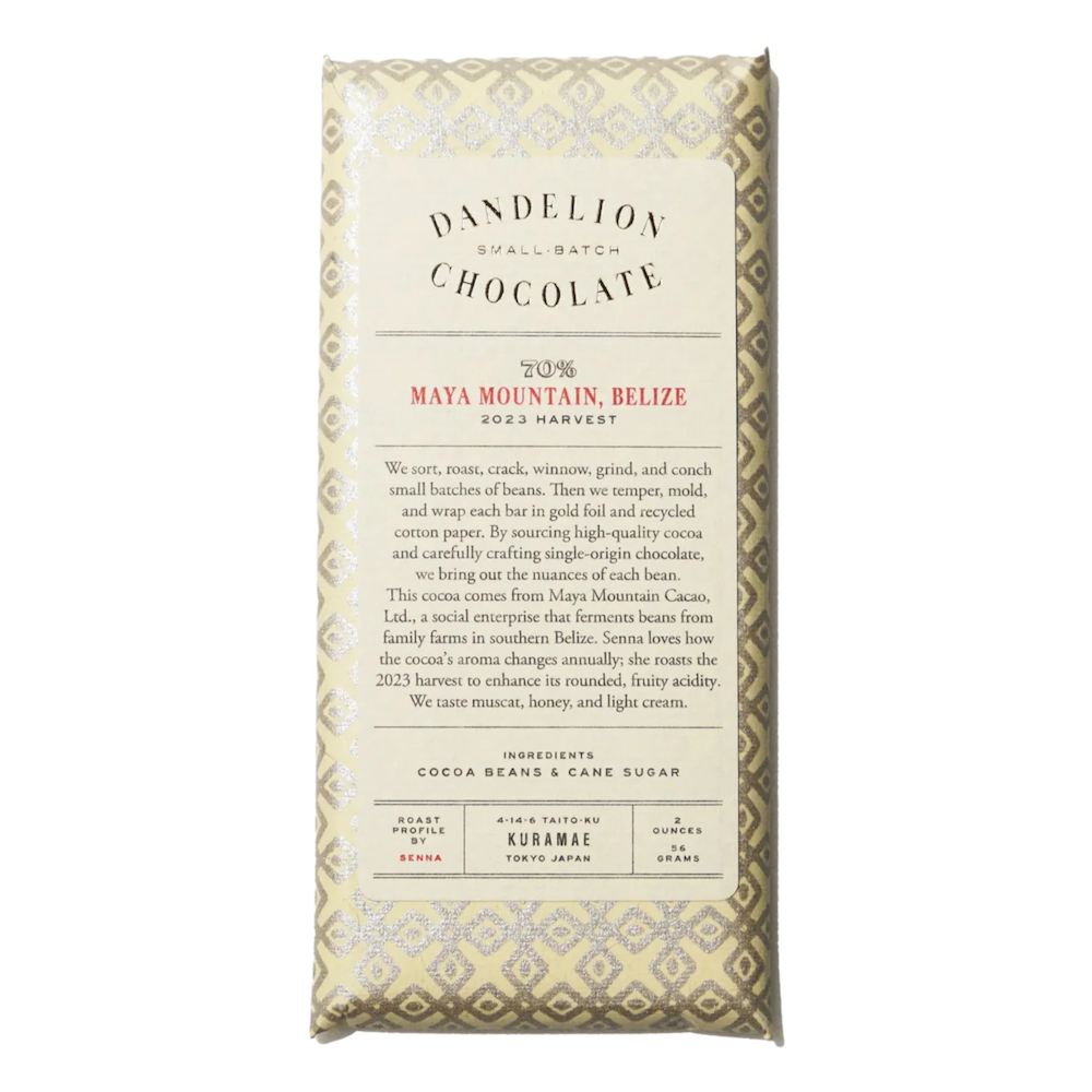 Dandelion | 70% Dark Chocolate - Belize