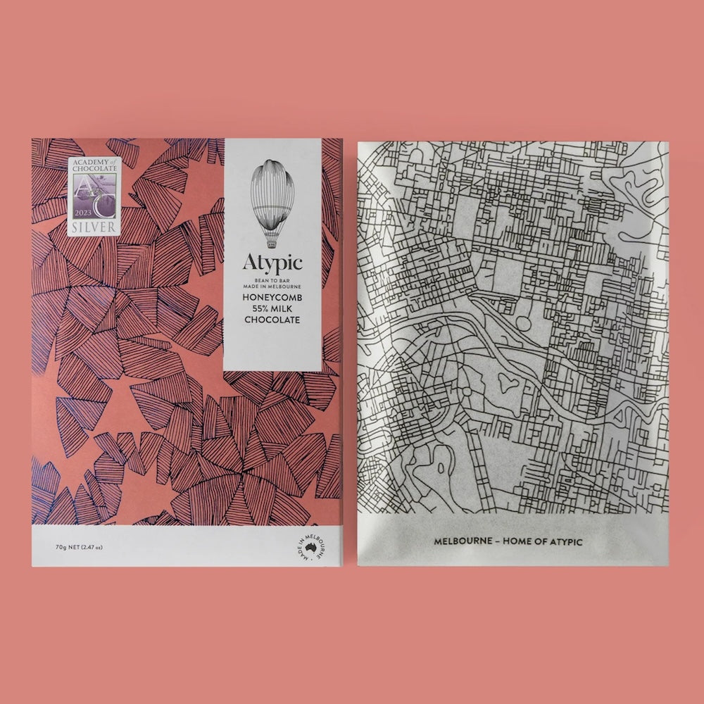 Atypic | 55% Milk Chocolate - Honeycomb