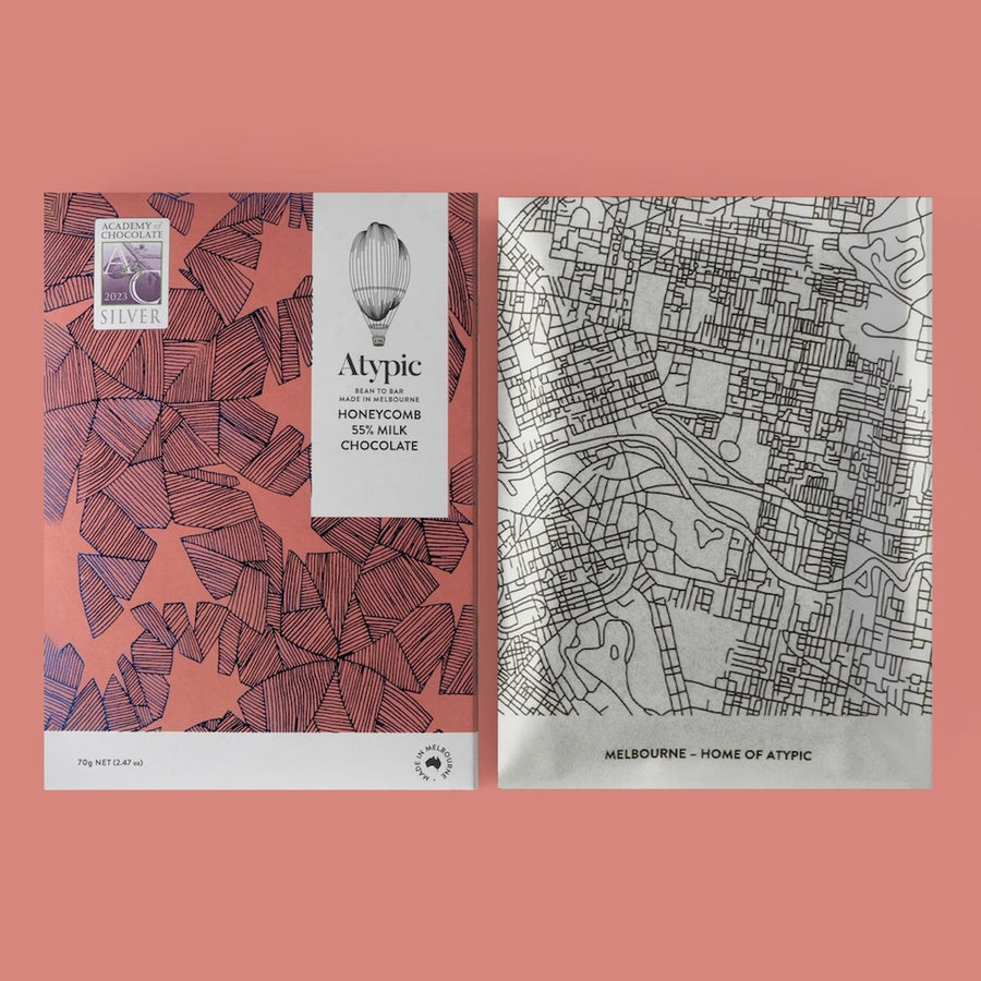 Atypic | 55% Milk Chocolate - Honeycomb