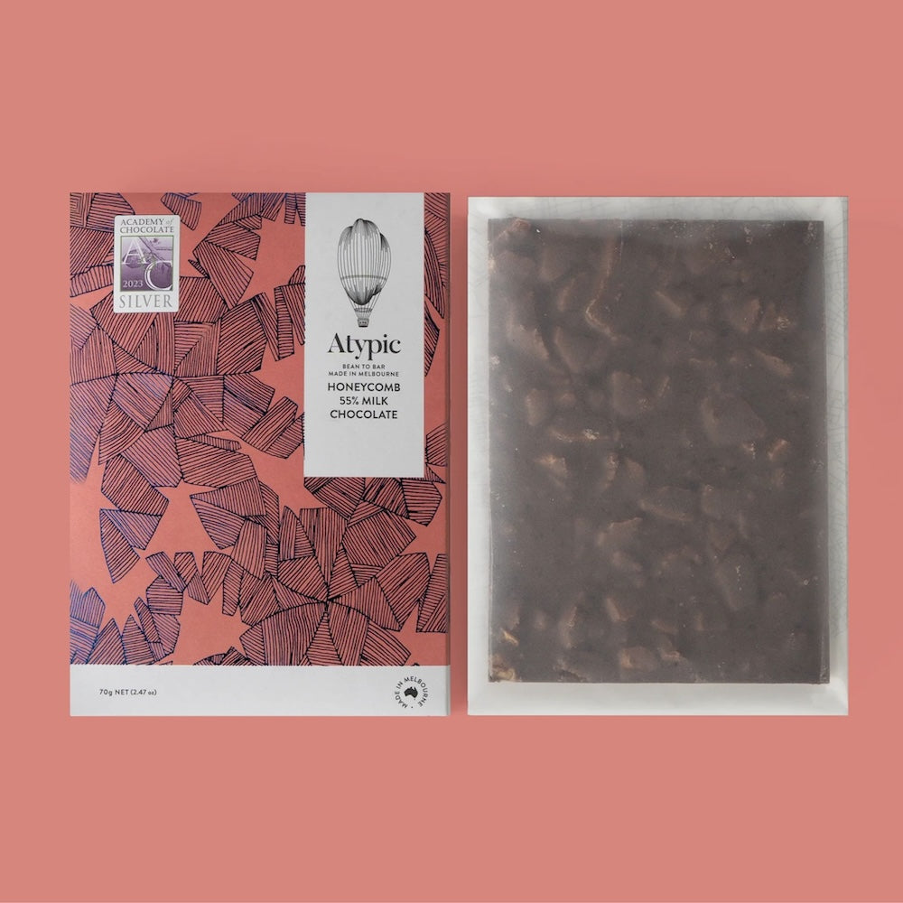 Atypic | 55% Milk Chocolate - Honeycomb
