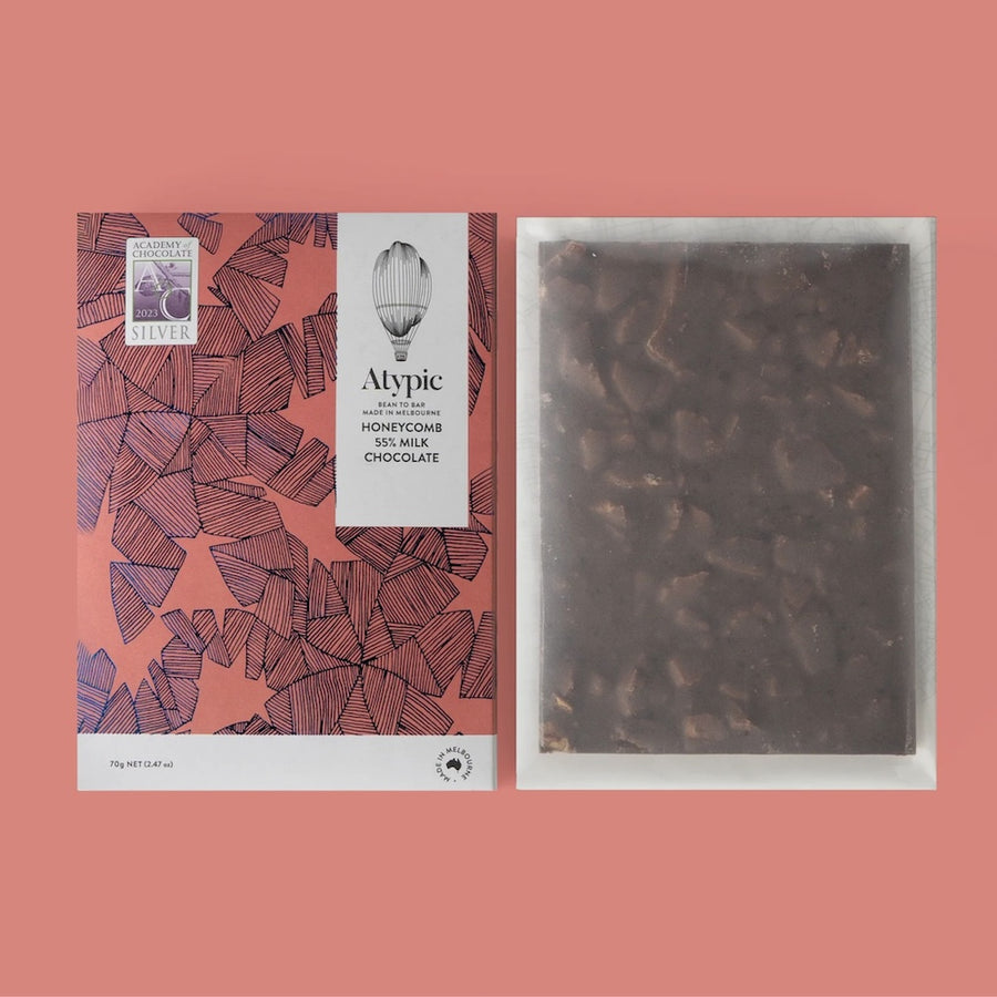 Atypic | 55% Milk Chocolate - Honeycomb