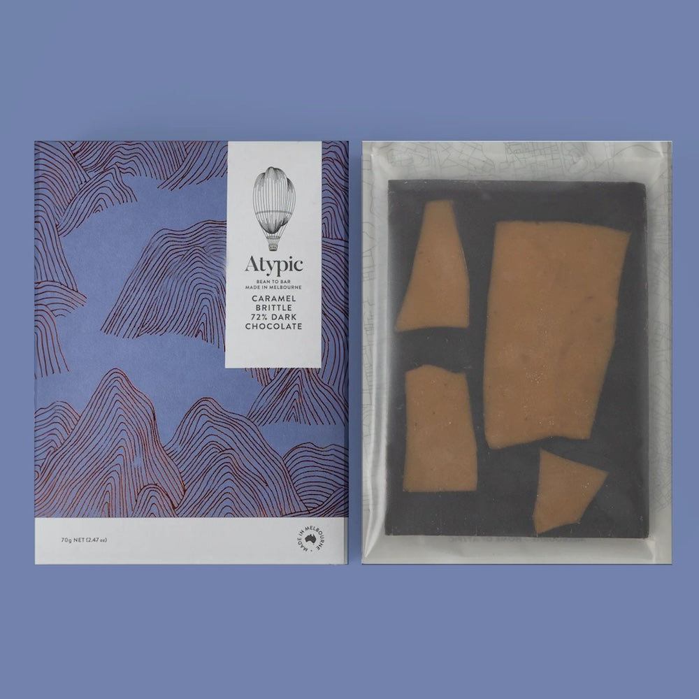 Atypic | 72% Dark Chocolate - Caramel Brittle