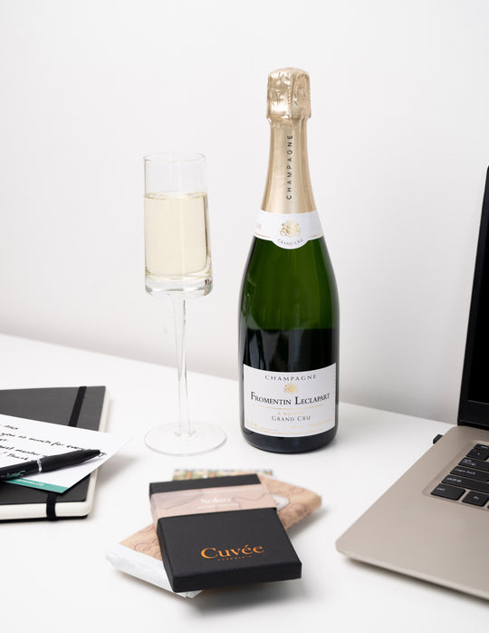 Premium Corporate gifts delivered anywhere in Australia including or luxe Champagne and Chocolate Gift Box.