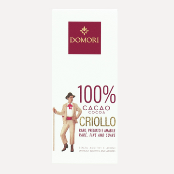 Domori - 100% Dark Chocolate - Criollo