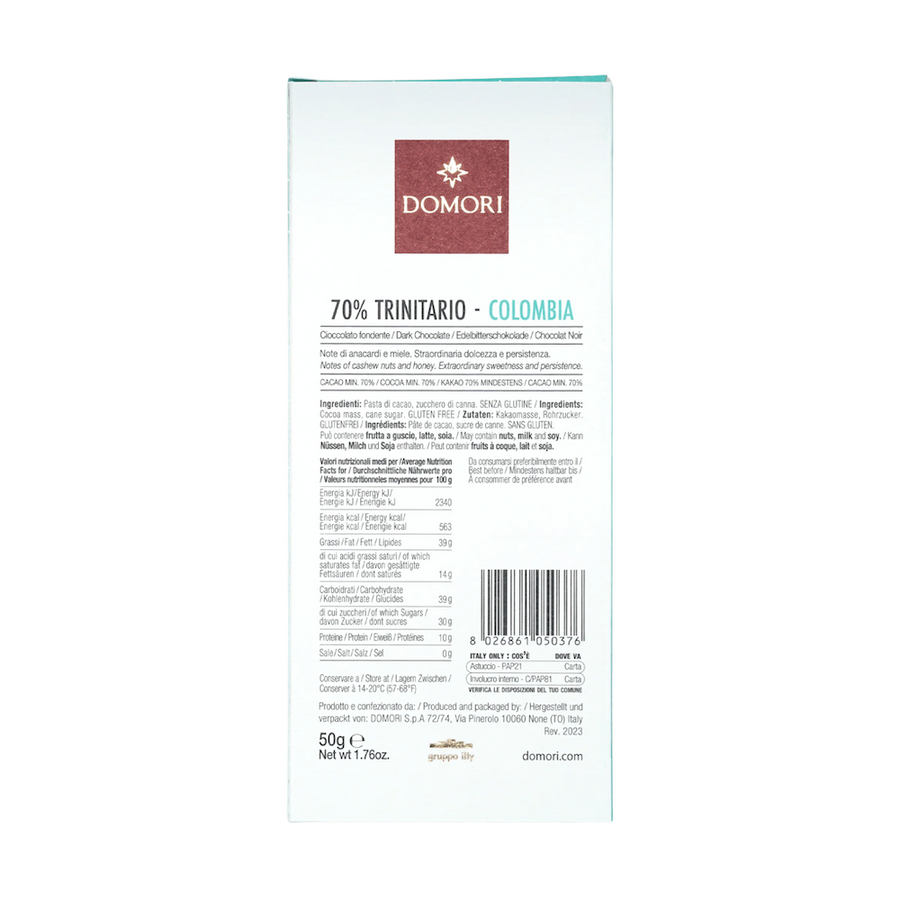 Domori | 70% Dark Chocolate - Colombia