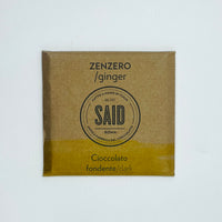 SAID Chocolate | 72% Dark Chocolate - Ginger