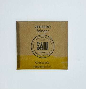 SAID Chocolate | 72% Dark Chocolate - Ginger