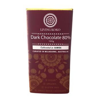 Living Koko | 80% Dark Chocolate - Samoa