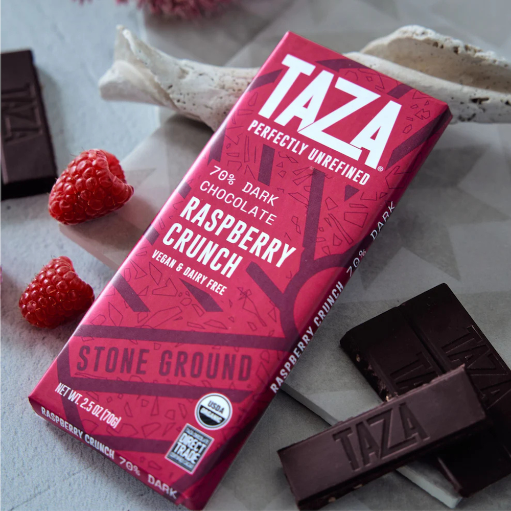 Taza | 70% Dark Chocolate - Raspberry Crunch