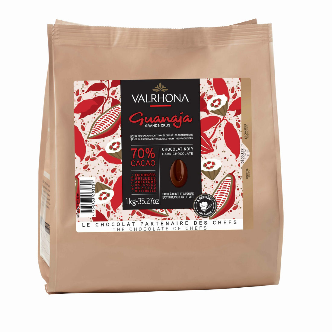 Valrhona - 70% Dark Chocolate - Guanaja 1kg