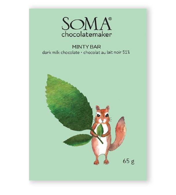 Soma Chocolate | 51% Milk Chocolate - Minty Bar